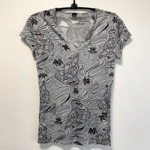 Joe’s Goddess Tee – Silver Grey Size S - Picture 2 of 6